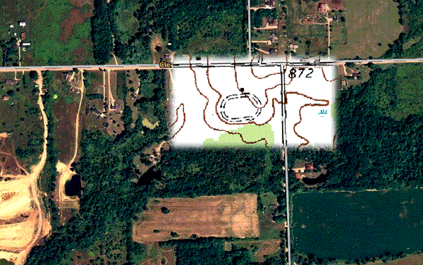 Imlay City Speedway - Aerial And Topo (newer photo)